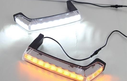  Ŭ: /JEEP 󥰥顼 2008-2015 LED DRL ե  ǥ˥󥰥饤   AL-HH-0588