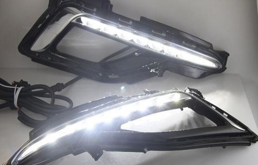  Ŭ: ҥ//HYUNDAI ʥ 2014-2017 LED DRL ե  ǥ ˥   饤 B  35W ۥ磻 5500K AL-HH-0846