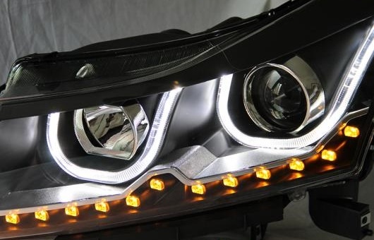  Ŭ: ܥ졼/CHEVROLET 롼 إåɥ饤 U 󥸥  DRL 2009-2014 LED إåɥ С Q5 BI Υ  H7 4300K8000K 35W55W AL-HH-0888