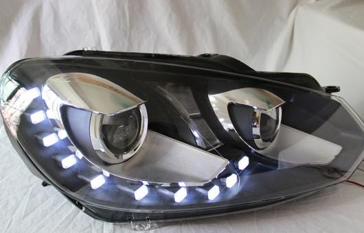  إåɥ Ŭ: GOLF6  MK6 GTI 2008-2012 LED إåɥ饤 DRL H7/D2H HID Υ BI  4300K8000K 35W55W AL-HH-0899