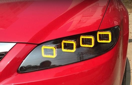  Ŭ: ޥĥ 6 ե LED إåɥ饤 2003-2015 MAZDA6 DRL ϥ  ӡ ʥߥå 󥷥ʥ Υ 4300KΥ 8000K 35W55W AL-HH-1249