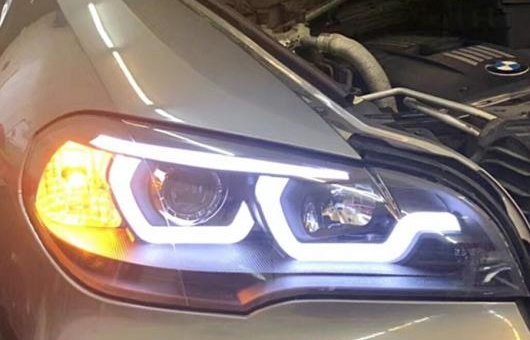  إåɥ Ŭ: BMW/ӡ֥塼 X5 إåɥ饤 2007-2013 E70 󥸥  LED DRL ʥ  HID BI Υ  4300K ۥ磻 8000K ۥ磻 ֥롼 35W55W AL-HH-1315