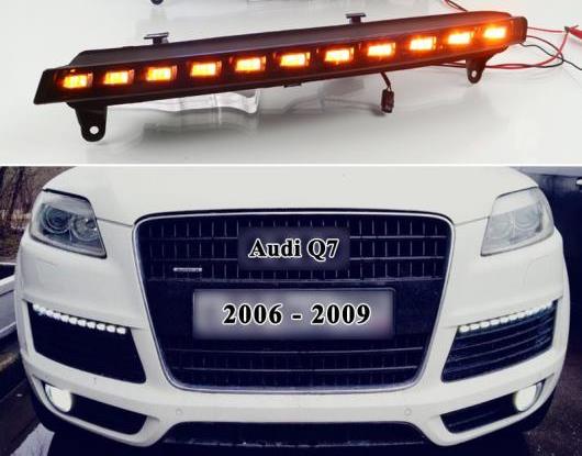  2ԡ Ŭ: ǥ/AUDI Q7 2006 2007 2008 2009  󥷥ʥ ǽ DRL ɿ 12V LED ǥ˥󥰥饤 ե Х AL-HH-1412