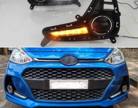  Ŭ: ҥ//HYUNDAI  I10 2017 2018 2019  塼˥ ʥ 졼 ɿ ABS DRL 12V LED ǥ˥󥰥饤 ǥ饤 AL-HH-1514