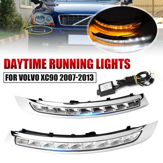  2ԡ LED ǥ ˥ 饤 DRL Ŭ: ܥ/VOLVO XC90 2007 2008 2009 2010 2011 2012 2013 󥷥ʥ ɥ饤ӥ ե  AL-HH-2064