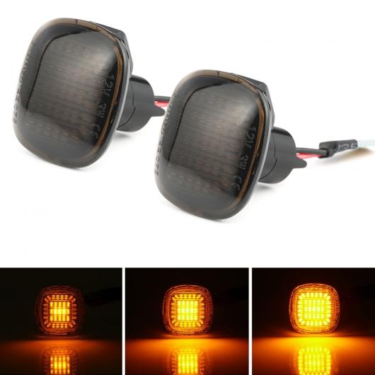 ウインカー 2ピース LED ダイナミック サイド マーカー ライト ウインカー シーケンシャル アンバー フェンダー ランプ 適用: アウディ/AUDI A3 8L A4 8D S4 B5 スモーク シェル・クリア シェル AL-II-1797 AL