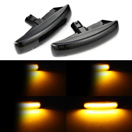 ウインカー 2ピース LED ダイナミック サイド マーカー ウインカー シーケンシャル ライト 適用: ランドローバー/LAND ローバー/ROVER ディスカバリー 3 4 FREELAND2 レンジ スポーツ スモーク シェル・クリア シェル AL-II-1800 AL