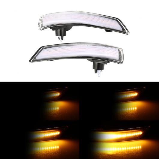 ウインカー 2ピース 適用: フォード/FORD フォーカス ハッチバック 2012-2018 ダイナミック ウインカー LED サイド ウイング バックミラー ミラー インジケーター リピーター ライト ブラック・ホワイト AL-II-1813 AL