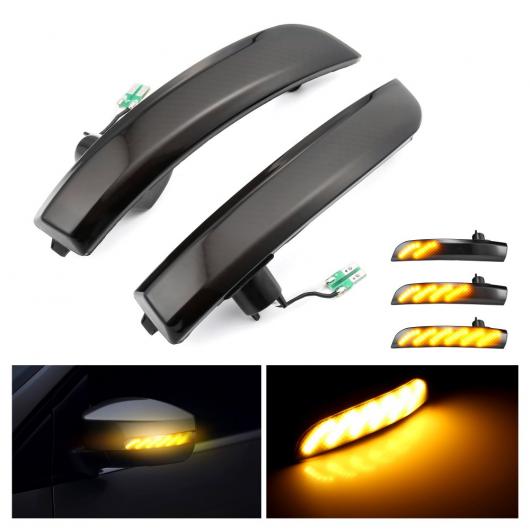 ウインカー 2ピース ダイナミック ウインカー LED サイド ウイング バックミラー ミラー インジケーター リピーター ライト 適用: フォード/FORD エコスポーツ クーガ エスケープ AL-II-1899 AL