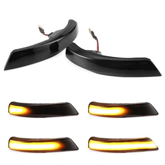 ウインカー ブラック ダイナミック ウインカー LED サイド バックミラー ミラー シーケンシャル インジケーター ランプ 適用: フォード/FORD フォーカス 2 3 MK2 MK3 モンデオ MK4 AL-II-1921 AL