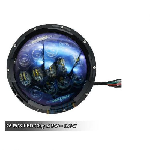 Х 130W 7 ֥롼 إåɥ饤 DRL/С 󥫡 Х ȥ  ֥饱å Ŭ: ġ   130W إåɥ饤 AL-KK-2650 AL