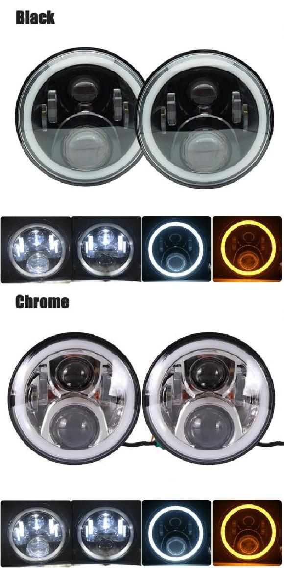 Х 7 LED إåɥ饤 60W إåɥ 6000K H4 H13 󥰥  ϥ  ӡ Ŭ: /JEEP 󥰥顼 1ڥ إåɥ饤 AL-KK-2829 AL