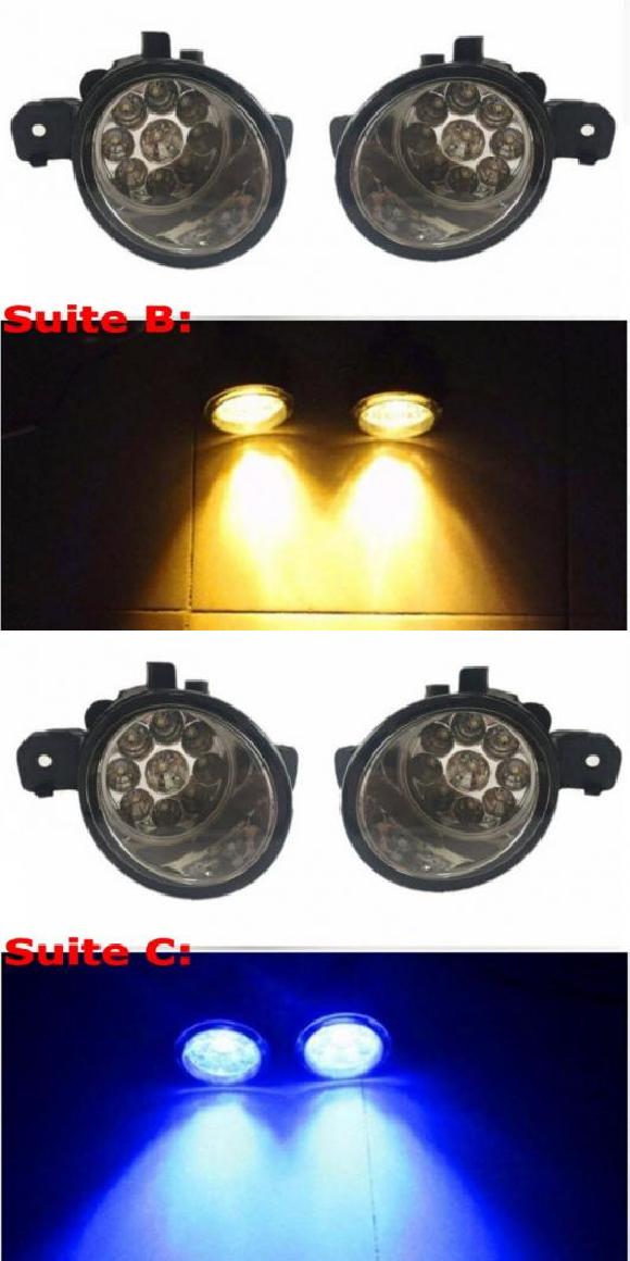 ѥ饤ȡ Ŭ: Ρ/RENAULT 饰 ֥졼 ϥåХå 2001-2007 9LED ե饤 H11 H8 12V 55W ϥ LED ե إå  BC AL-KK-7790 AL