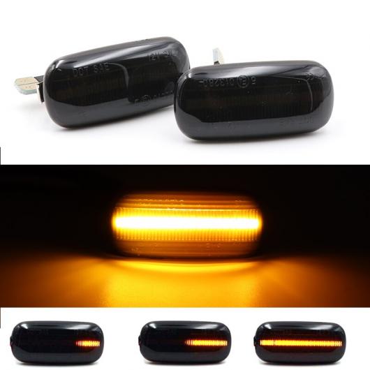 車用ライト 2ピース LED ダイナミック フロー サイド マーカー ライト 適用: アウディ/AUDI A3 S3 8P A4 S4 RS4 B6 B7 B8 A6 S6 RS6 C5 C7 LED アンバー シグナル ライト AL-MM-2254 AL