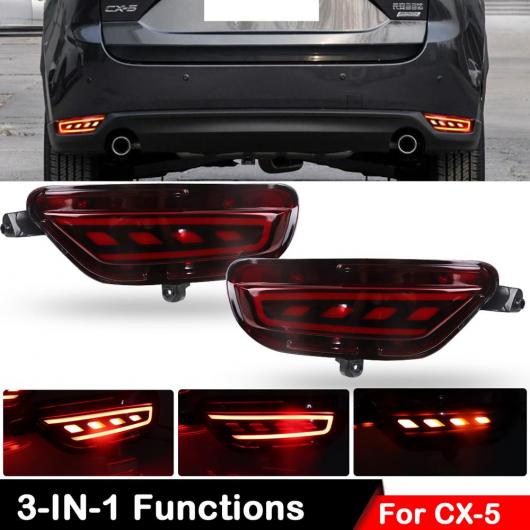 ѥ饤 LED ꥢ Хѡ ե쥯 饤 Ŭ: ޥĥ CX-5 CX5 2017 2018 2019 LED ꥢ Хѡ ֥졼 饤 ʥߥå  饤 AL-MM-5481 AL