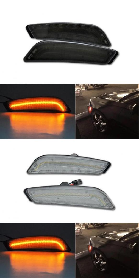 ѥ饤 2ԡ С LED ե  ޡ 饤 Ŭ: ǥå/CADILLAC CTS 2003-2007 ѥ BY 30-SMD LED ץ졼 OEM SIDEMARKER  ⡼ꥢ AL-MM-5744 AL