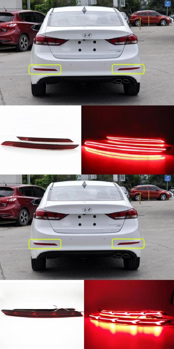 ѥ饤 2ԡ LED ꥢ Хѡ ե쥯 饤 Ŭ: ҥ//HYUNDAI ȥ 2016 2017 ֥졼 饤ȡɥ饤ӥ 饤  1 2 AL-MM-5782 AL