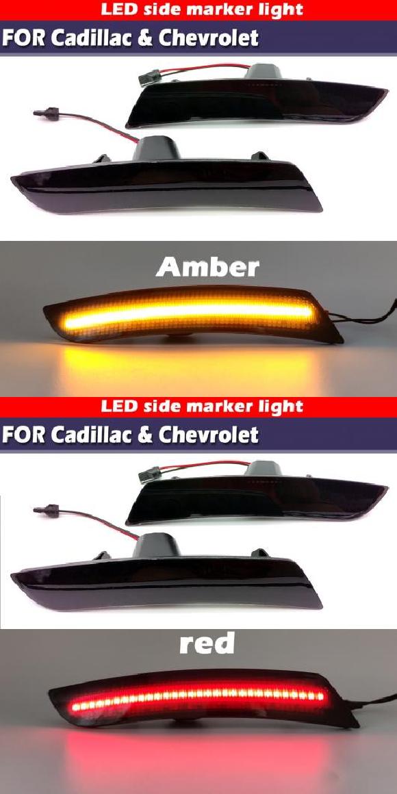 ѥ饤 Ŭ: ܥ졼/CHEVROLET ܥ졼/CHEVROLET ޥ 2016-2018 ǥå/CADILLAC ATS CTS 2014-2017 ⡼  С/å LED ե LED  ޡ  饤 ե ޡꥢ ޡ AL-MM-5848 AL