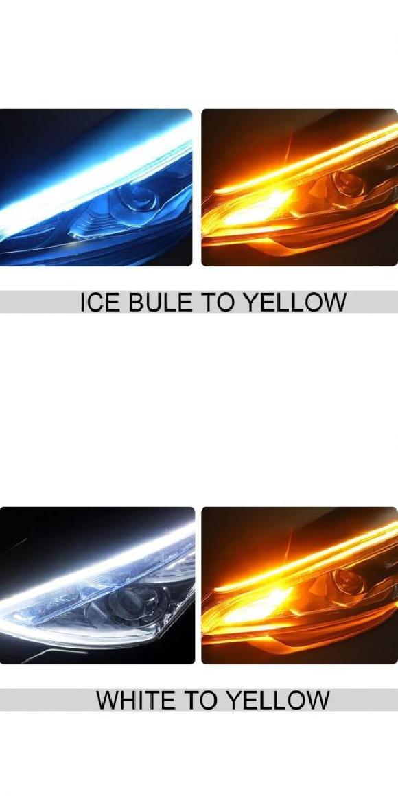 ѥ饤 2ԡ DRL ǥ ˥ 饤 åХå ȥå  30/45/60cm ۥ磻 ե  󥸥  ǥ饤 ֥롼 ۥ磻  30cm60cm AL-MM-8659 AL