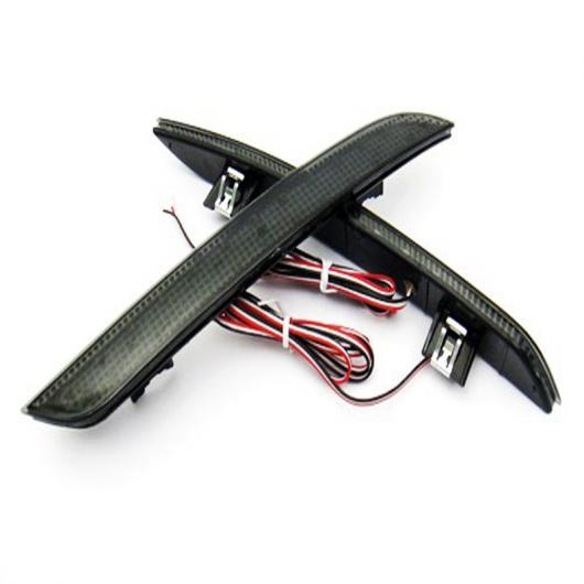 車用ライト 2ピース ブラック スモーク LED リア バンパー リフレクター ライト テール ストップ ランプ 適用: 2011-アップ BMW F10 5シリーズ 528i 535i 550I AL-MM-8662 AL