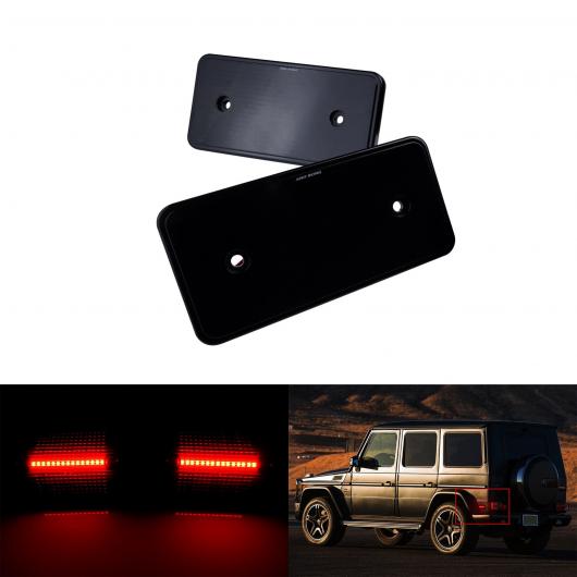 車用ライト 2ピース 適用: メルセデス・ベンツ Gクラス W463 G500 G550 レッド LED リア サイド マーカー ライト ブラック レンズ レッド AL-NN-5925 AL