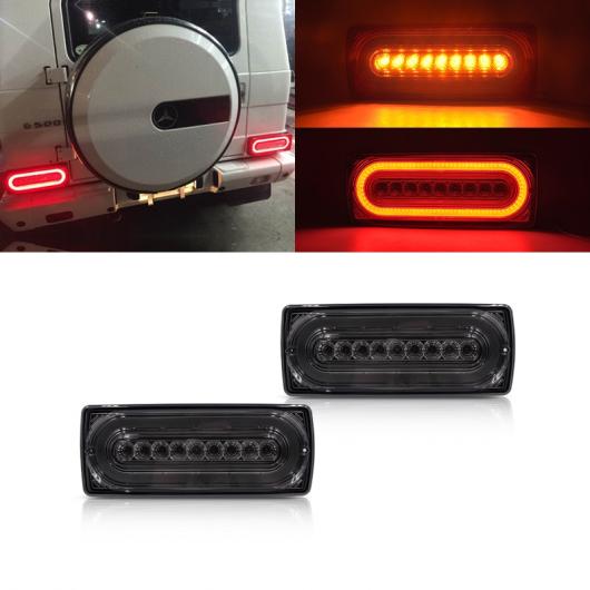 車用ライト スモーク 3in1 LED テール ライト キット 適用: ベンツ W463 G500 G550 G55 AMG 1990-2018 オート ブレーキ リア ランニング フォグ ウインカー ライト キット AL-NN-5978 AL