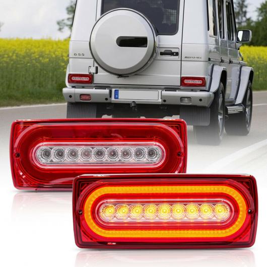 車用ライト レッド レンズ LED テールライト 組立 適用: 99-18 ベンツ W463 Gクラス G500 G550 G55 G63 AMG AL-NN-5991 AL