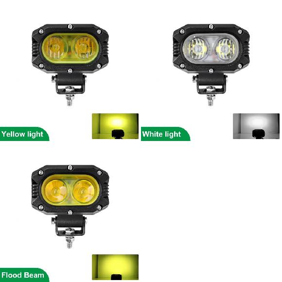 車用ライト 1ピース LED ヘッドライト 適用: オートバイ トラック トラクター トレーラー SUV ATV オフ-ロード LED ワーク ライト 12V 24V フォグランプ 12D イエロー～12D イエロー F AL-NN-6177 AL