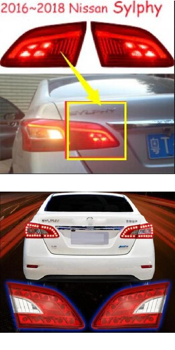 車用ライト 2ピース インナー 適用: 日産 シルフ セントラ テールライト LED 2012-2015/2016-2019 ランプ リア 2016-2019・2012-2015 日産 シルフ セントラ 2ピース AL-OO-0573 AL