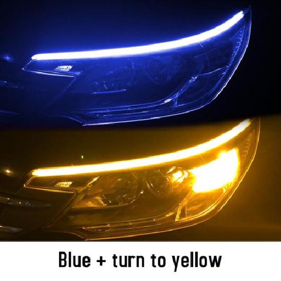 ѥ饤 12V 2ԡ LED DRL ǥ˥󥰥饤 ȥå  󥫡  ե쥭֥ LED ȥå Ŭ: ƥ/TESLA ǥ 3 ǥ X ǥ S ֥롼 ֥롼  30cm 11.8 AL-OO-1048 AL