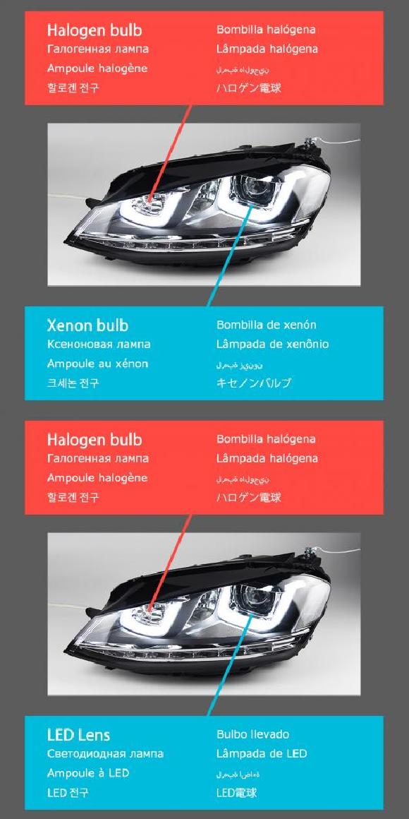 ѥ饤 إå  Ŭ: VW  7 LED إåɥ饤 2013-2018 إåɥ饤  7 DRL 󥫡 ϥ ӡ 󥸥  ץ  GTI åɡTSI С إåɥ饤 LEDإåɥ饤 Υ AL-OO-7768 AL