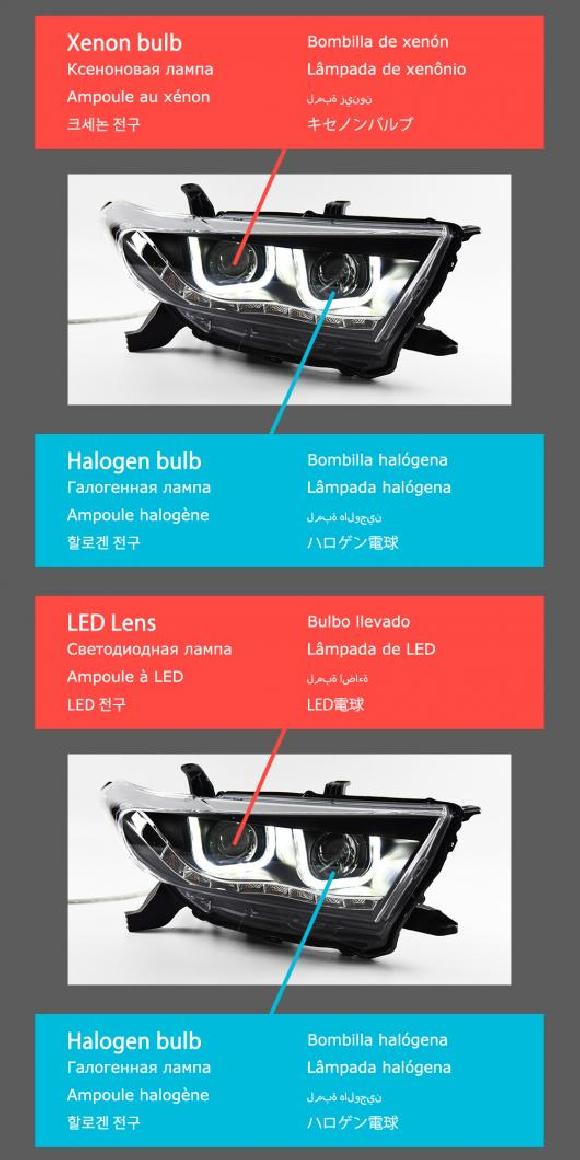 ѥ饤 إå  Ŭ: ȥ西 ϥ LED إåɥ饤 2012-2014 إåɥ饤 DRL 󥫡 ϥ ӡ 󥸥  ץ  ΥLED å AL-OO-7796