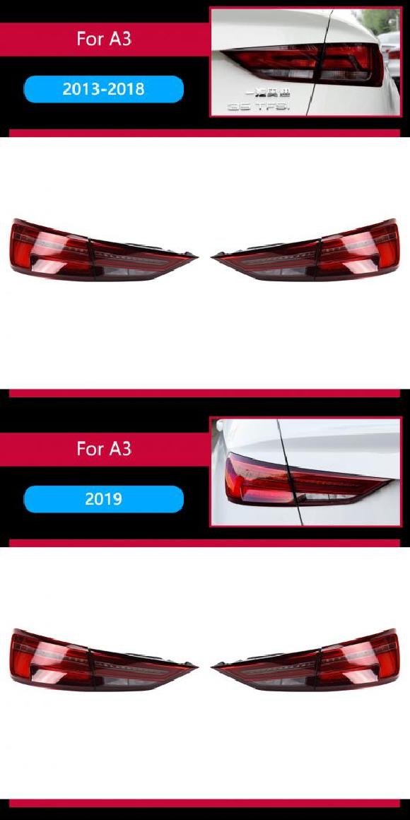ѥ饤 ơ  Ŭ: ǥ/AUDI A3 LED ơ饤 2015-2019 S3 ꥢ ե ֥졼 󥫡 2013-20182019 AL-OO-7805