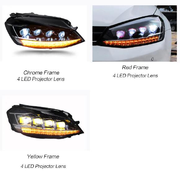 ѥ饤 إå  Ŭ: GOLF 7 LED إåɥ饤 2013-2017 إåɥ饤 GOLF 7 DRL 󥫡 ϥ ӡ 󥸥  ץ   ե졼 ե졼 AL-OO-7913