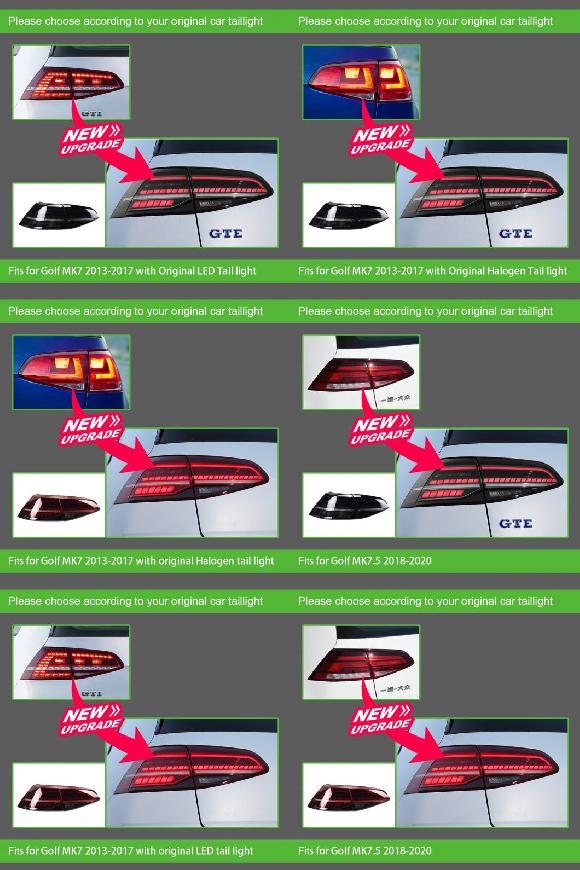 ѥ饤 ơ  Ŭ: VW  7 LED ơ饤 2013-2019  7.5 ꥢ ե ֥졼 󥫡  7 LED ֥å 7.5 å AL-OO-7914