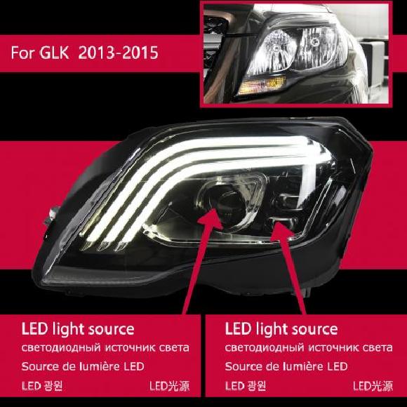 ѥ饤 إå  Ŭ: 륻ǥ٥ GLK300 LED إåɥ饤 2008-2015 إåɥ饤 GLK260 X204 DRL 󥫡 ϥ ӡ 󥸥  ץ A ڥ 2008-20122013-2015 AL-OO-8013