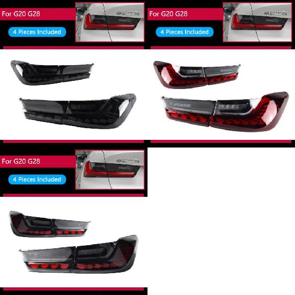 ѥ饤 ơ  Ŭ: BMW G20 G28 M3 LED ơ饤 2019-2021 325i 320i ꥢ ե ֥졼 󥫡 ֥å⡼ AL-OO-8133 AL