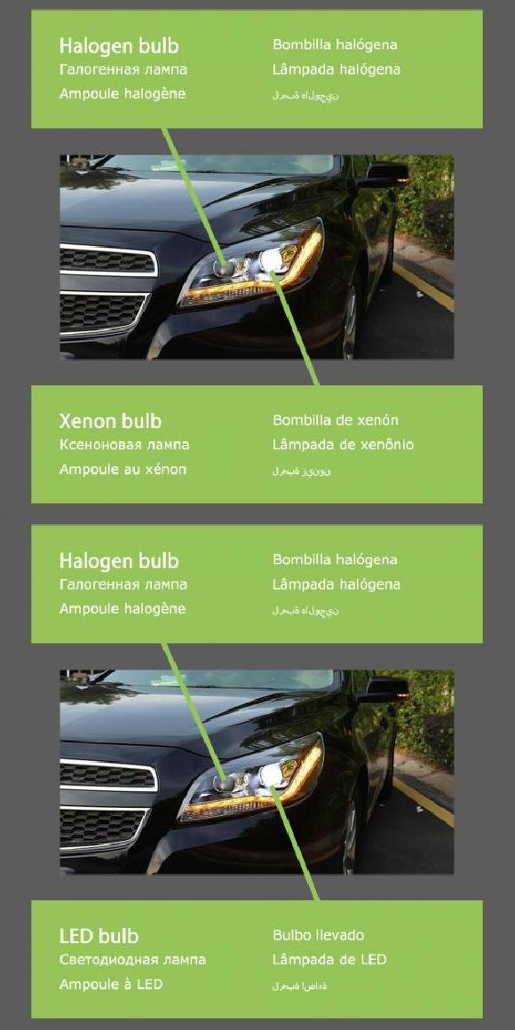 ѥ饤 إå  Ŭ: ܥ졼/CHEVROLET ޥ LED إåɥ饤 2012-2016 إåɥ饤 ޥ DRL 󥫡 ϥ ӡ 󥸥  ץ  ΥLED AL-OO-8180 AL