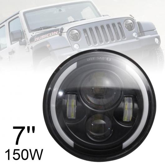 ѥ饤 7 150W إåɥ饤 饦 ֥å LED إåɥ饤 ϥ  ӡ ۥ磻 DRL С 󥫡 15000LM Ŭ: /JEEP 󥰥顼 AL-RR-5523 AL