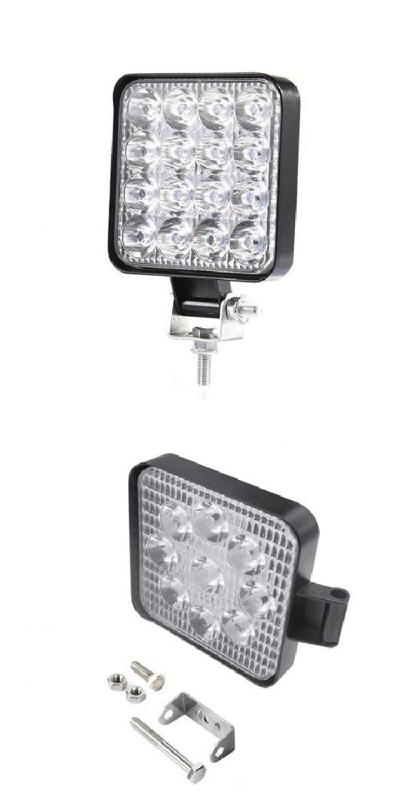  12V-24V ߥ LED  饤 С  ݥåȥ饤 4INCH 48W  饤 إåɥ饤 Ŭ: ȥå   ʥ ɥ饤ӥ 饤 Ŭ: SUV 16 LED 1 ԡ9 LED 1 ԡ AL-RR-5657 AL
