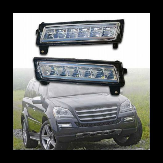 ѥ饤 LED DRL ե饤 Ŭ:륻ǥ٥ ML GL GLK W164 X164 X204 ɥ饤ӥ  ǥ ˥ 饤 Хѡ  AL-SS-2891 AL