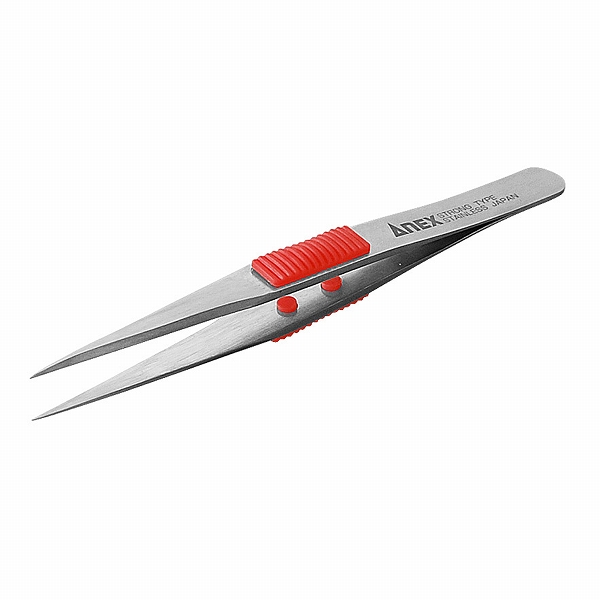アネックス/ANEX ラバーグリップ付 ステンレスピンセット(SUS410) 強力型120mm 210