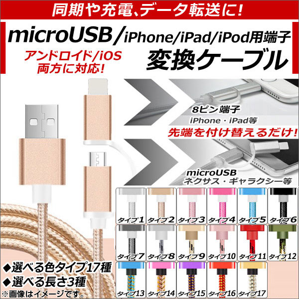 AP USBѴ֥ microUSBiPhone/iPad/iPodü Ʊšǡžˡ ٤17 ٤3 AP-TH558-LI