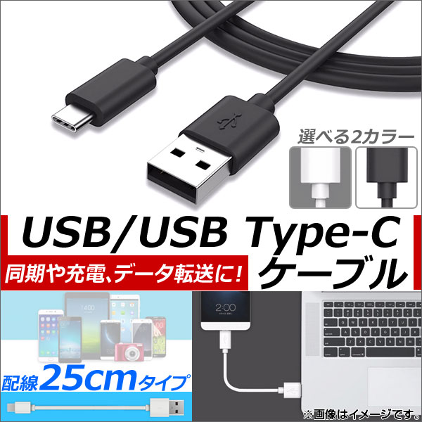 AP USB2.0/USB Type-C Ѵ֥ 25cm Ʊ//ǡžˡ ٤2顼 AP-TH585 - ɥĤ
