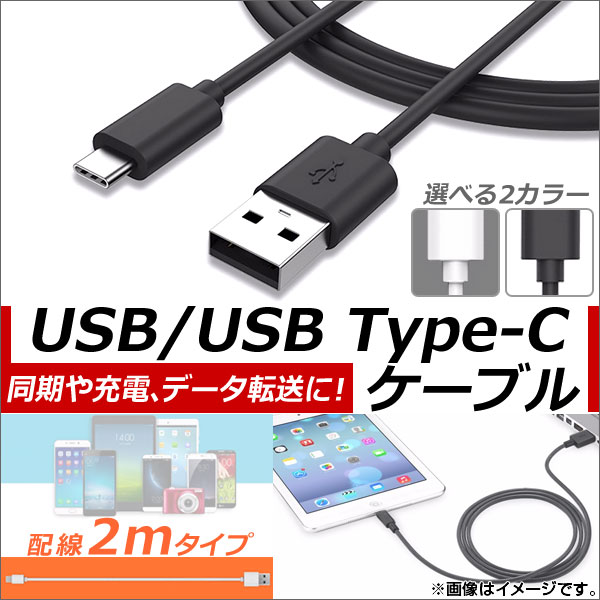 AP USB2.0/USB Type-C Ѵ֥ 2m Ʊ//ǡžˡ ٤2顼 AP-TH589 - ɥĤ