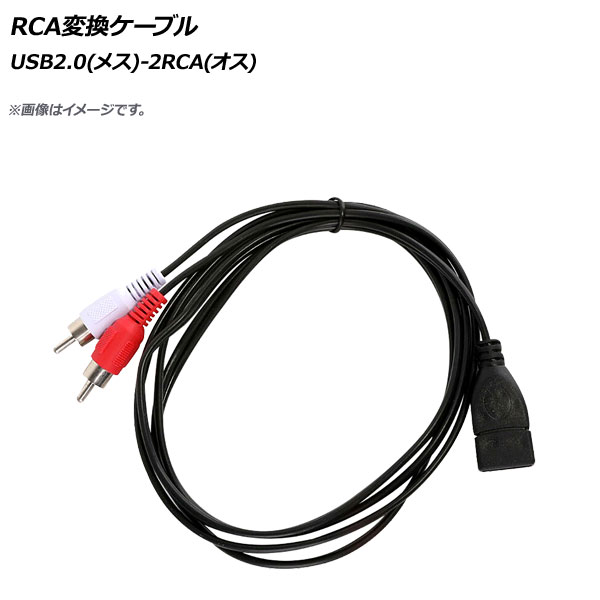 AP RCAѴ֥ USB2.0(᥹)-2RCA() AP-UJ0715