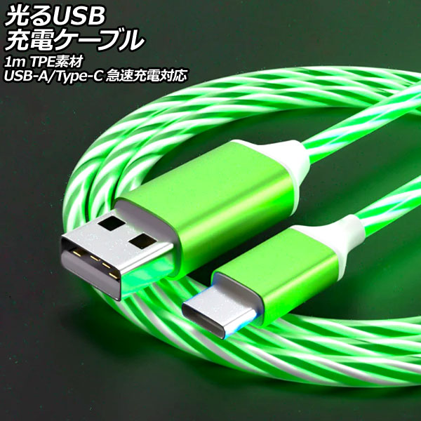 USBť֥ ꡼ 1m TPEǺ USB-A/USB Type-C ®б AP-UJ1055-GR