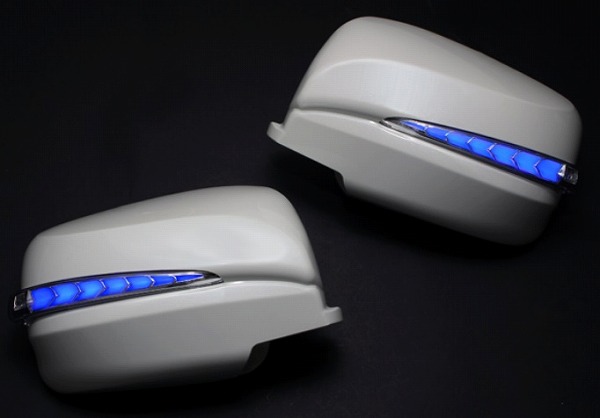 AVEST VerticalArrow ɥߥ顼󥫡 ߥ֥롼LED ̤ å AV-034-BAV-SW-LED-FLOW X-TRAIL ХNV350  