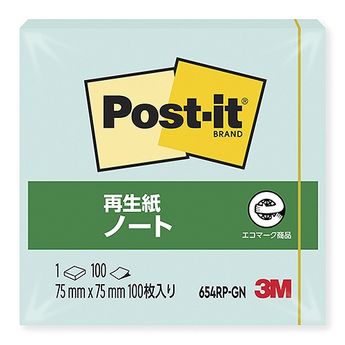 ꡼(3M) ݥȥå Ρ  ꡼ 7575mm 654RP-GN(31466)