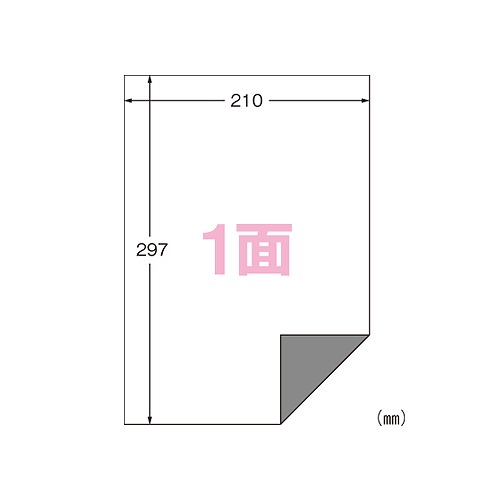 エーワン(A-one) ラベルシール プリンタ兼用 A4 ノーカット 下地がかくせる修正タイプ 入数：1パック(12シート) 31281(50665)